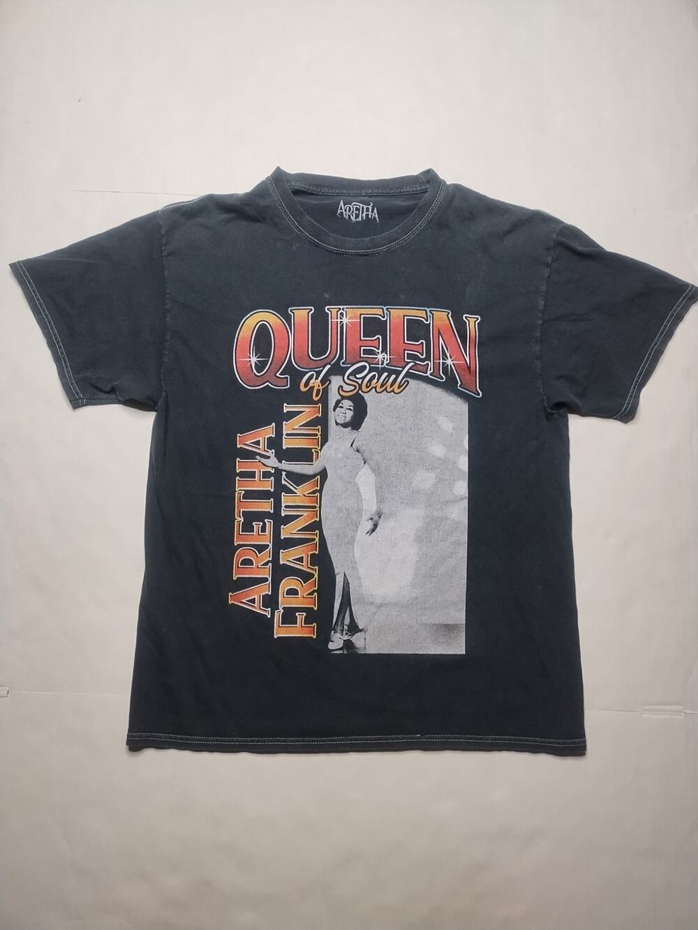 Aretha Franklin Queen Of Soul Music Short Sleeve T-Shirt Adult Size Gospel